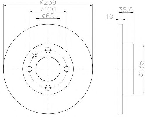 PAGID 53901 Тормозной диск для AUDI 80 (Ауди 80) PAGID 53901 Тормозной диск для AUDI 80 (Ауди 80)