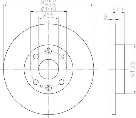 PAGID 50203 Тормозной диск для MAZDA 323 C IV (Мазда 323 c иv) PAGID 50203 Тормозной диск для MAZDA 323 C IV (Мазда 323 c иv)