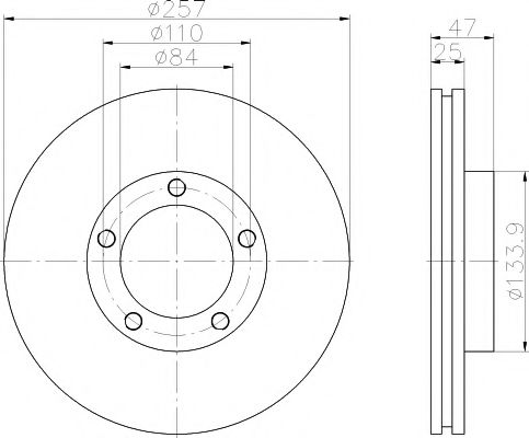 PAGID 53932 Тормозной диск для TOYOTA HIACE II (Тойота/тоета Хиаcэ 2) PAGID 53932 Тормозной диск для TOYOTA HIACE II (Тойота/тоета Хиаcэ 2)