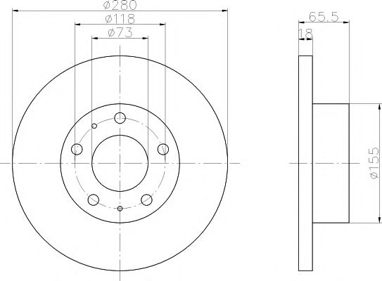 PAGID 50616 Тормозной диск для FIAT (Фиат) PAGID 50616 Тормозной диск для FIAT (Фиат)