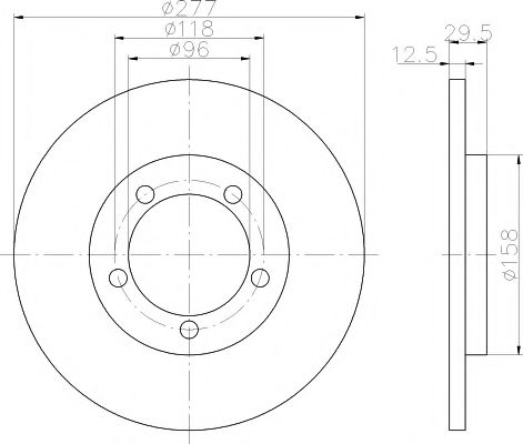 PAGID 54141 Тормозной диск для DAIHATSU FEROZA (Дайхатсу Фэроза) PAGID 54141 Тормозной диск для DAIHATSU FEROZA (Дайхатсу Фэроза)