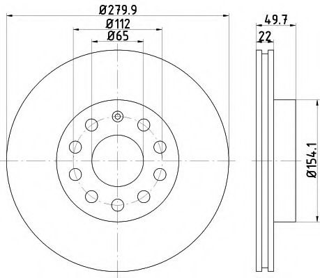 PAGID 54207 Тормозной диск для SEAT (Сеат) PAGID 54207 Тормозной диск для SEAT (Сеат)