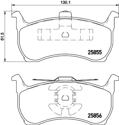 PAGID T2231 Тормозные колодки 