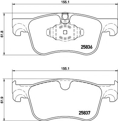 PAGID T2291 Тормозные колодки для CITROËN C4 PICASSO II (CитроËн С4 пикассо 2) PAGID T2291 Тормозные колодки для CITROËN C4 PICASSO II (CитроËн С4 пикассо 2)