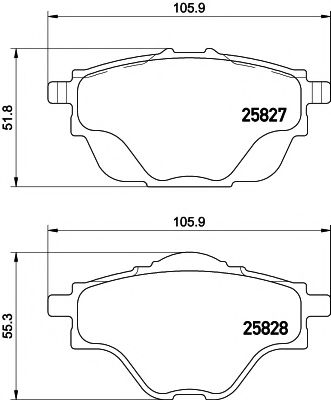 PAGID T2304 Тормозные колодки для CITROËN C4 PICASSO II (CитроËн С4 пикассо 2) PAGID T2304 Тормозные колодки для CITROËN C4 PICASSO II (CитроËн С4 пикассо 2)