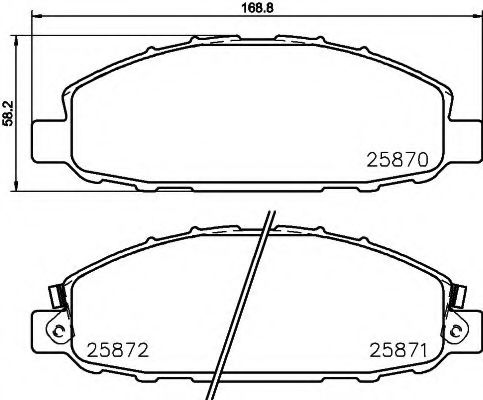 PAGID T2329 Тормозные колодки для NISSAN NV350 IMPENDULO (Ниссан Нv350 импэндуло) PAGID T2329 Тормозные колодки для NISSAN NV350 IMPENDULO (Ниссан Нv350 импэндуло)