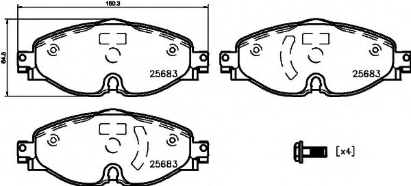 PAGID T2502 Тормозные колодки для VOLKSWAGEN (Фольксваген) PAGID T2502 Тормозные колодки для VOLKSWAGEN (Фольксваген)