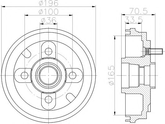 PAGID 61342 Тормозной барабан для DAIHATSU OPTI II (Дайхатсу Опти 2) PAGID 61342 Тормозной барабан для DAIHATSU OPTI II (Дайхатсу Опти 2)