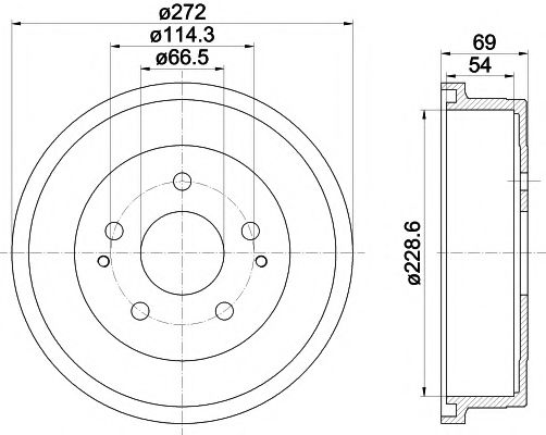 PAGID 61346 Тормозной барабан для TOYOTA-FAW (Тойота/тоета-фав) PAGID 61346 Тормозной барабан для TOYOTA-FAW (Тойота/тоета-фав)