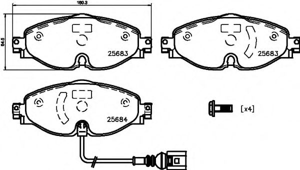 PAGID T2239 Тормозные колодки для VOLKSWAGEN (Фольксваген) PAGID T2239 Тормозные колодки для VOLKSWAGEN (Фольксваген)