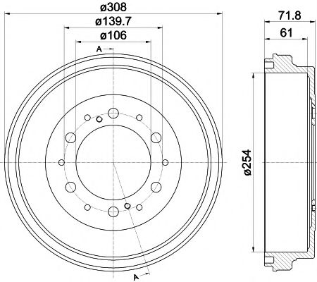 PAGID 61376 Тормозной барабан для TOYOTA REGIUSACE (Тойота/тоета Рэгиусаcэ) PAGID 61376 Тормозной барабан для TOYOTA REGIUSACE (Тойота/тоета Рэгиусаcэ)