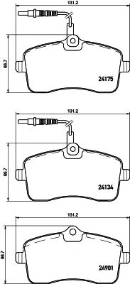PAGID T2268 Тормозные колодки для PEUGEOT 407 (Пежо 407) PAGID T2268 Тормозные колодки для PEUGEOT 407 (Пежо 407)
