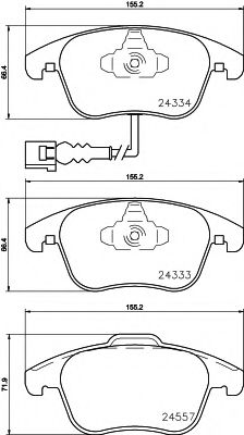 PAGID T2293 Тормозные колодки для VOLKSWAGEN (Фольксваген) PAGID T2293 Тормозные колодки для VOLKSWAGEN (Фольксваген)