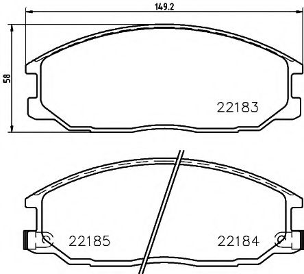 PAGID T2432 Тормозные колодки для SSANGYONG KORANDO SPORTS II (Сан-янг/санянг Корандо спорц 2) PAGID T2432 Тормозные колодки для SSANGYONG KORANDO SPORTS II (Сан-янг/санянг Корандо спорц 2)