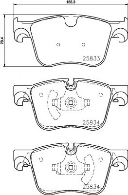 PAGID T2458 Тормозные колодки для CITROËN C4 PICASSO II (CитроËн С4 пикассо 2) PAGID T2458 Тормозные колодки для CITROËN C4 PICASSO II (CитроËн С4 пикассо 2)