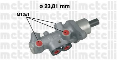 METELLI 05-0536 Главный тормозной цилиндр для VOLKSWAGEN (Фольксваген) METELLI 05-0536 Главный тормозной цилиндр для VOLKSWAGEN (Фольксваген)