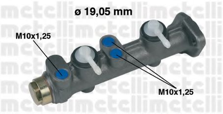 METELLI 05-0005 Главный тормозной цилиндр для SEAT (Сеат) METELLI 05-0005 Главный тормозной цилиндр для SEAT (Сеат)