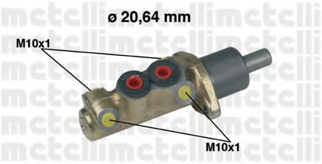 METELLI 05-0039 Главный тормозной цилиндр для VOLKSWAGEN JETTA II (Фольксваген Жэтта 2) METELLI 05-0039 Главный тормозной цилиндр для VOLKSWAGEN JETTA II (Фольксваген Жэтта 2)