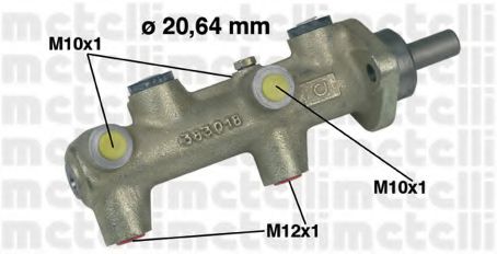METELLI 05-0042 Главный тормозной цилиндр для VOLKSWAGEN PASSAT (Фольксваген Пассат) METELLI 05-0042 Главный тормозной цилиндр для VOLKSWAGEN PASSAT (Фольксваген Пассат)