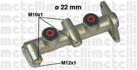 METELLI 05-0097 Главный тормозной цилиндр для FORD FIESTA (Форд Фиэста) METELLI 05-0097 Главный тормозной цилиндр для FORD FIESTA (Форд Фиэста)