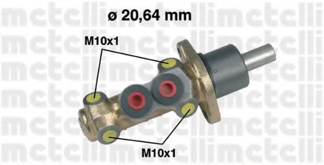 METELLI 05-0142 Главный тормозной цилиндр для VOLKSWAGEN CADDY I (Фольксваген Cаддъ и) METELLI 05-0142 Главный тормозной цилиндр для VOLKSWAGEN CADDY I (Фольксваген Cаддъ и)