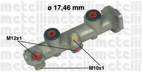 METELLI 05-0143 Главный тормозной цилиндр для PEUGEOT 205 I (Пежо 205 и) METELLI 05-0143 Главный тормозной цилиндр для PEUGEOT 205 I (Пежо 205 и)