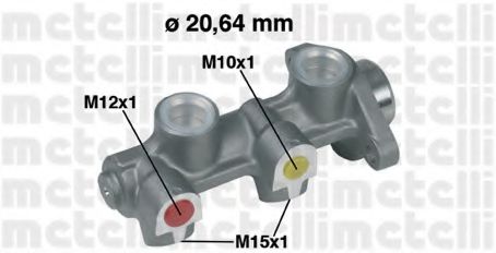 METELLI 05-0180 Главный тормозной цилиндр для OPEL (Опель) METELLI 05-0180 Главный тормозной цилиндр для OPEL (Опель)