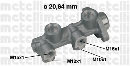 METELLI 05-0181 Главный тормозной цилиндр для OPEL CORSA A (Опель Cорса а) METELLI 05-0181 Главный тормозной цилиндр для OPEL CORSA A (Опель Cорса а)