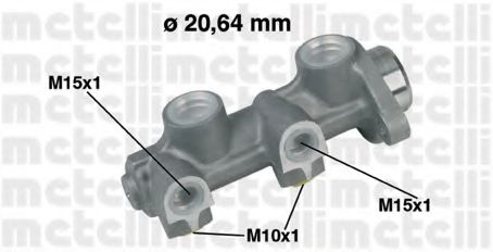 METELLI 05-0188 Главный тормозной цилиндр для OPEL CORSA A (Опель Cорса а) METELLI 05-0188 Главный тормозной цилиндр для OPEL CORSA A (Опель Cорса а)