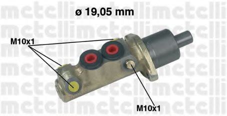 METELLI 05-0191 Главный тормозной цилиндр для PEUGEOT 205 II (Пежо 205 2) METELLI 05-0191 Главный тормозной цилиндр для PEUGEOT 205 II (Пежо 205 2)