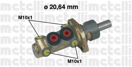 METELLI 05-0205 Главный тормозной цилиндр для VOLKSWAGEN PASSAT (Фольксваген Пассат) METELLI 05-0205 Главный тормозной цилиндр для VOLKSWAGEN PASSAT (Фольксваген Пассат)