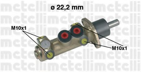 METELLI 05-0208 Главный тормозной цилиндр для FIAT (Фиат) METELLI 05-0208 Главный тормозной цилиндр для FIAT (Фиат)