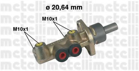 METELLI 05-0221 Главный тормозной цилиндр для FIAT PETRA (Фиат Пэтра) METELLI 05-0221 Главный тормозной цилиндр для FIAT PETRA (Фиат Пэтра)