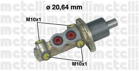METELLI 05-0226 Главный тормозной цилиндр для PEUGEOT 306 (Пежо 306) METELLI 05-0226 Главный тормозной цилиндр для PEUGEOT 306 (Пежо 306)