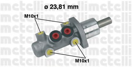 METELLI 05-0247 Главный тормозной цилиндр для AUDI A6 (Ауди А6) METELLI 05-0247 Главный тормозной цилиндр для AUDI A6 (Ауди А6)