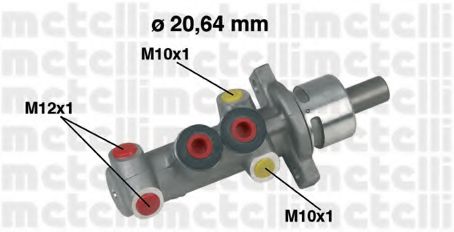 METELLI 05-0319 Главный тормозной цилиндр для RENAULT (Рено) METELLI 05-0319 Главный тормозной цилиндр для RENAULT (Рено)