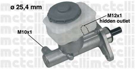 METELLI 05-0321 Главный тормозной цилиндр для HONDA (Хонда) METELLI 05-0321 Главный тормозной цилиндр для HONDA (Хонда)