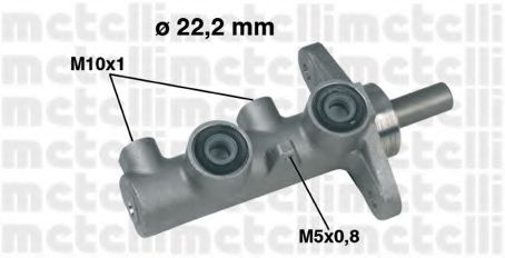 METELLI 05-0333 Главный тормозной цилиндр для HONDA CIVIC VII (Хонда Цивик 7) METELLI 05-0333 Главный тормозной цилиндр для HONDA CIVIC VII (Хонда Цивик 7)