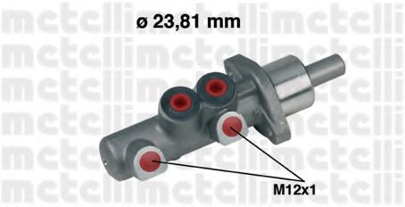 METELLI 05-0367 Главный тормозной цилиндр для AUDI A6 (Ауди А6) METELLI 05-0367 Главный тормозной цилиндр для AUDI A6 (Ауди А6)