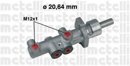 METELLI 05-0404 Главный тормозной цилиндр для VOLKSWAGEN (Фольксваген) METELLI 05-0404 Главный тормозной цилиндр для VOLKSWAGEN (Фольксваген)