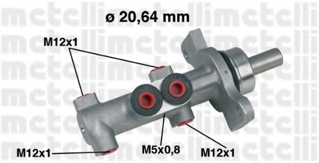 METELLI 05-0422 Главный тормозной цилиндр для CITROËN C2 ENTERPRISE (CитроËн C2 энтэрприсэ) METELLI 05-0422 Главный тормозной цилиндр для CITROËN C2 ENTERPRISE (CитроËн C2 энтэрприсэ)