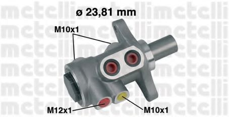 METELLI 05-0455 Главный тормозной цилиндр для FORD FIESTA V (Форд Фиеста 5) METELLI 05-0455 Главный тормозной цилиндр для FORD FIESTA V (Форд Фиеста 5)