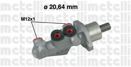 METELLI 05-0584 Главный тормозной цилиндр для RENAULT (Рено) METELLI 05-0584 Главный тормозной цилиндр для RENAULT (Рено)