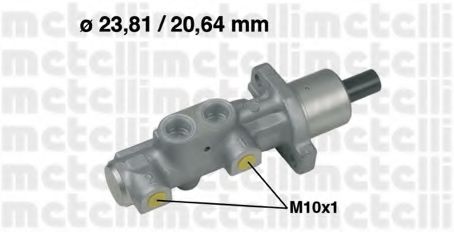 METELLI 05-0575 Главный тормозной цилиндр для VOLVO (Вольво) METELLI 05-0575 Главный тормозной цилиндр для VOLVO (Вольво)