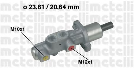 METELLI 05-0576 Главный тормозной цилиндр для VOLVO (Вольво) METELLI 05-0576 Главный тормозной цилиндр для VOLVO (Вольво)