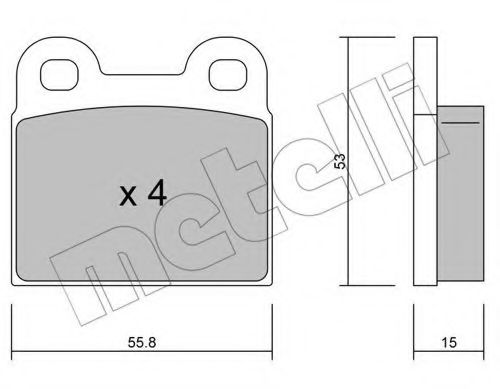METELLI 22-0002-1 Тормозные колодки для OPEL OLYMPIA A (Опель Олъмпиа а) METELLI 22-0002-1 Тормозные колодки для OPEL OLYMPIA A (Опель Олъмпиа а)
