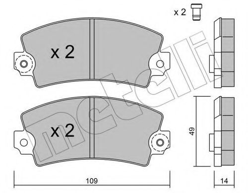METELLI 22-0005-5 Тормозные колодки для RENAULT LE CAR (Рено Лэ cар) METELLI 22-0005-5 Тормозные колодки для RENAULT LE CAR (Рено Лэ cар)
