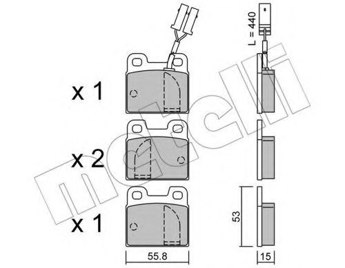 METELLI 22-0009-1 Тормозные колодки для ALFA ROMEO RZ (Альфа ромео Рз) METELLI 22-0009-1 Тормозные колодки для ALFA ROMEO RZ (Альфа ромео Рз)