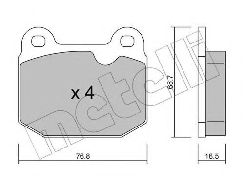 METELLI 22-0013-1 Тормозные колодки для OPEL ASCONA B (Опель Асcона б) METELLI 22-0013-1 Тормозные колодки для OPEL ASCONA B (Опель Асcона б)