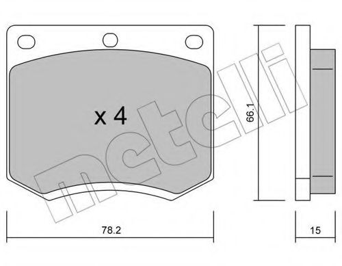METELLI 22-0023-0 Тормозные колодки для FORD GRANADA (Форд Гранада) METELLI 22-0023-0 Тормозные колодки для FORD GRANADA (Форд Гранада)